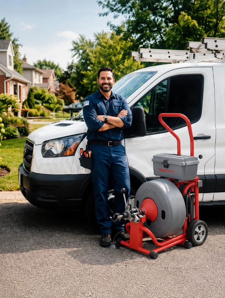 Plumber with Equipment
